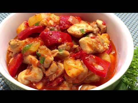 Курица с овощами на сковороде ВКУСНО и ПРОСТО