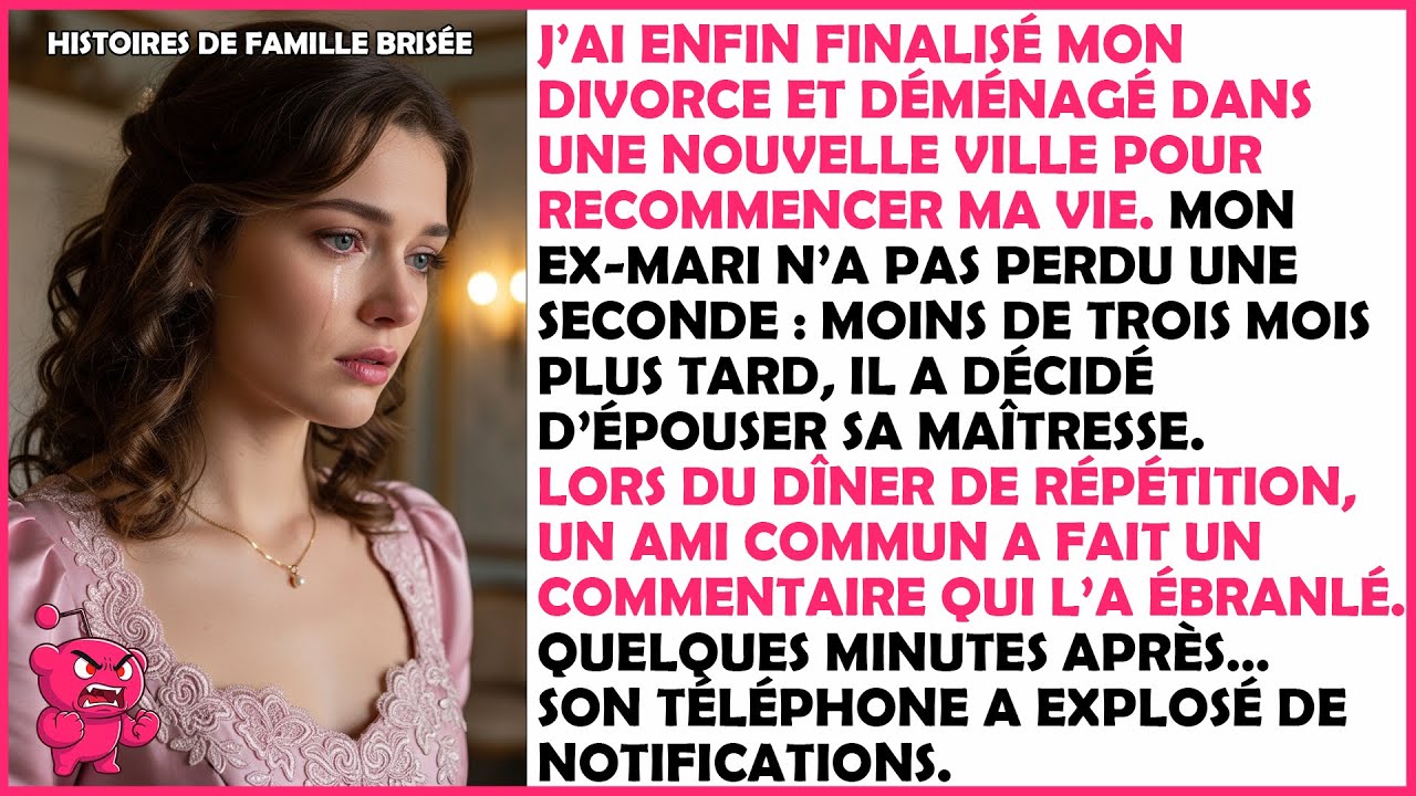 Mon ex-mari a épousé sa maîtresse 3 mois après notre divorce, mais...
