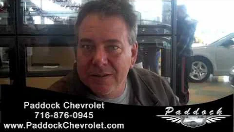 Paddock Chevrolet Customer Testimonial - Ed K from North Tonawanda, NY