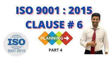ISO 9001: 2015 | Clause Number 6| Planning | Summary-Risk & opportunity,Objectives & Changes| Part 4