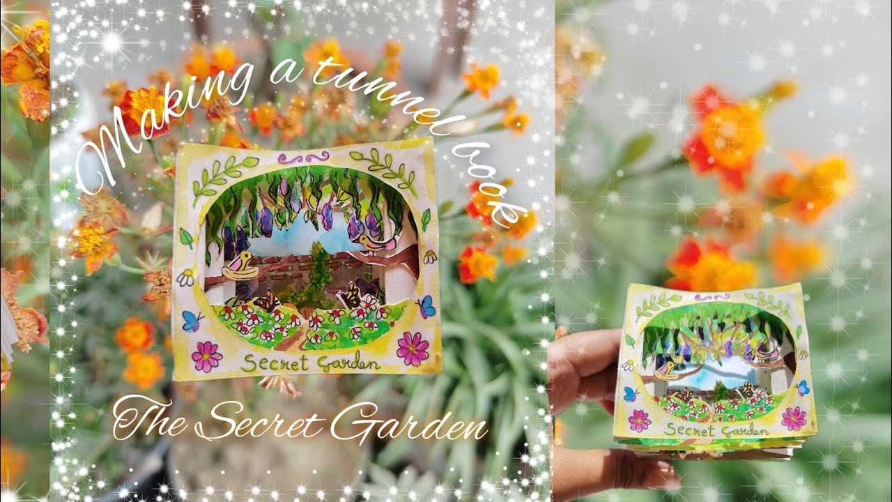 Making a secret garden tunnel book 🌷