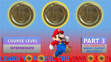 Modeling the Mario Coin Part 3 (step by step)