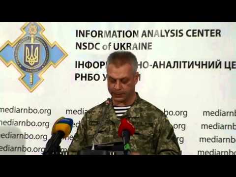 Col. Andriy Lysenko. Ukraine Crisis Media Center, 7th of November 2014