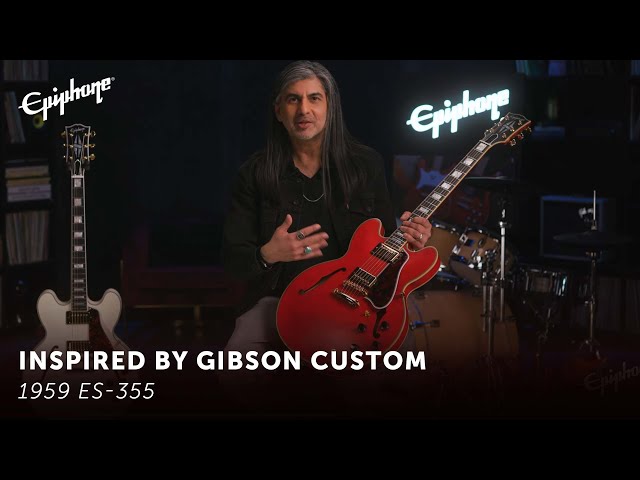 Epiphone 1959 ES-355 - Epiphone Inspired by Gibson Custom - YouTube