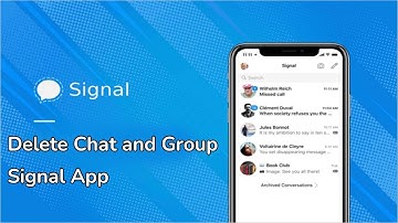 How to delete group chat and group on Signal app?