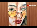 How to draw a girl in watercolor