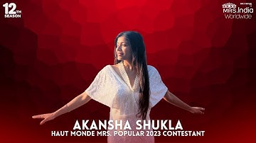 Akansha Shukla | Mrs. Popular 2023