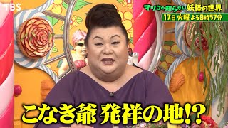 『マツコの知らない世界』1/17(火) 衝撃映像続々！座敷童･アマビエ･カッパ…個性爆発かわいい妖怪!!【過去回はパラビで配信中】