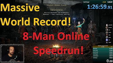 World Record! 8-Man Speedrun! 1:26:58 - Diablo 2 Resurrected