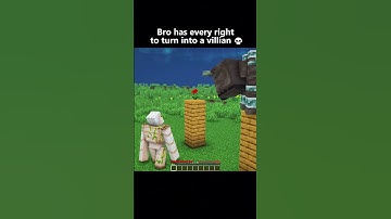 Bro has every rights to turn into a villain💀 #minecraft #memes
