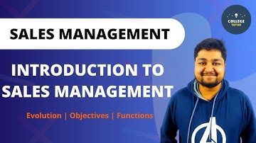 Introduction to Sales Management | Sales Function | Sales Management | Study at Home with me
