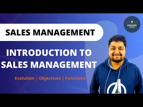 Introduction to Sales Management | Sales Function | Sales Management | Study at Home with me