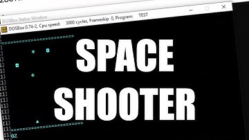 Space Shooter - (Turbo Assembler) Assembler Game - x86 16 bit - DOS