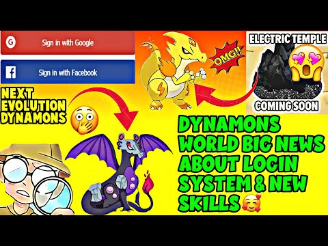 Dynamons World Big News About Login System ? & New Skills Electric Temple ? para- SAMSUNG‚A3‚A5‚A6