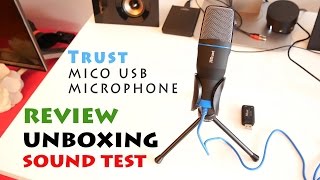 Trust Mico Microphone Usb - REVIEW UNBOXING - SOUND - YouTube