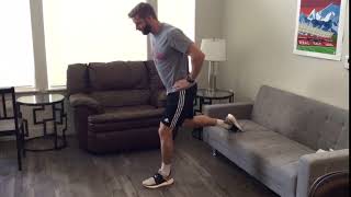 RFE split squat - 1.5 reps