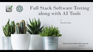 Session 2 | Full Stack Automation Testing | UI, API and DB & GEN AI|By Mr. Bharath |Nov 29th 7.30PM!