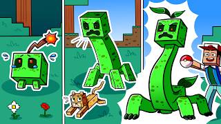 I Survived 1000 DAYS as a CREEPER POKEMON in HARDCORE Minecraft! - Pokemon Adventures Compilation