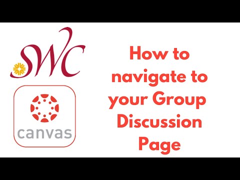 SWC CANVAS - History Online: How to Navigate to your Group Discussion Page