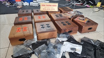 rắc loa bắp chuối đẹp chính hãng neotrch , ổ cắm đẹp 4 lỗ vỏ gỗ , băng casset anh em sưu tầm đẹp