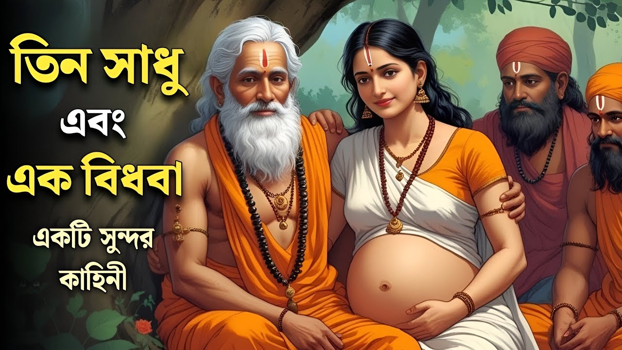 তিনজন সাধু আর এক বিধবা।  #motivationalstory #inspirationalstory 
