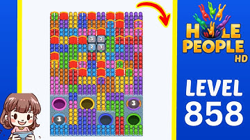 Hole People Level 858 Solution Walkthrough