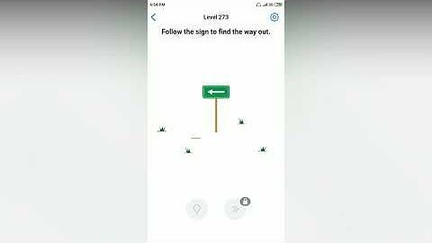 Easy Game - Follow the sign to find the way out - Level 273 solution