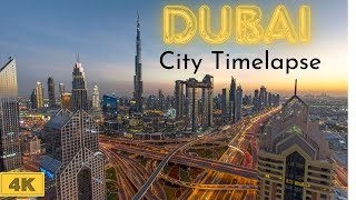 [4K] Dubai City Day and Night Timelapse | Burj Khalifa View NYE 2024 #dubai #timelapse #burjkhalifa