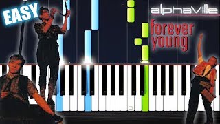 Alphaville - Forever Young - EASY Piano Tutorial by PlutaX chords