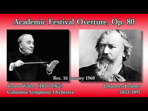 Brahms: Academic Festival Overture, Walter & ColumbiaSO