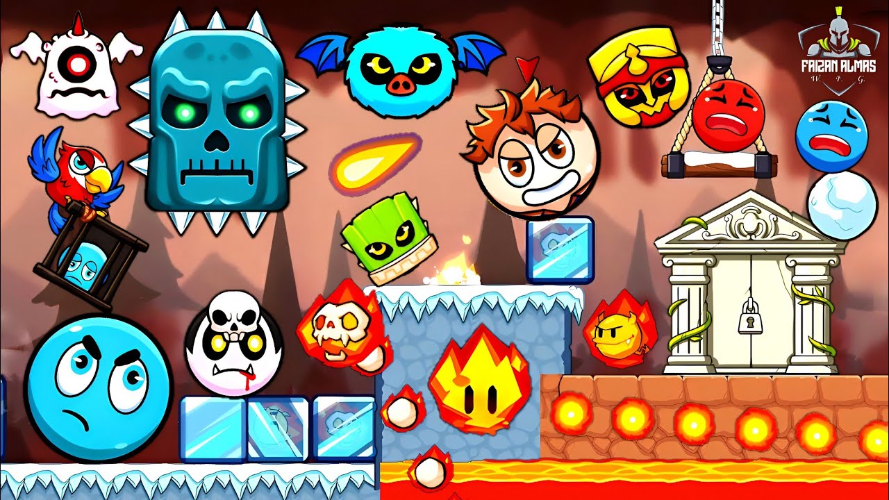 Red Ball V - Red Boss Challenge | Fire And Ice | New Levels | MGIF | Gameplay WFG
