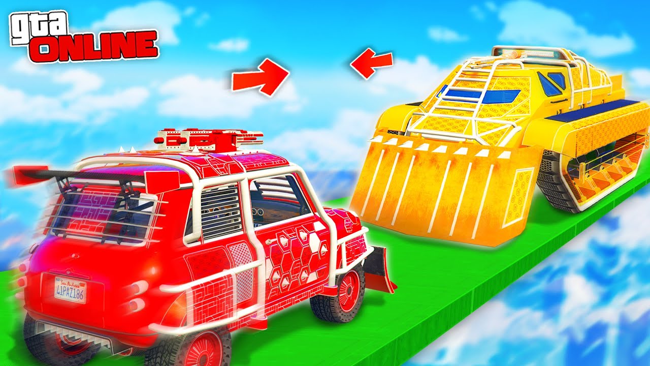 БИТВА НА ТАЧКАХ ИЗ ARENA WAR! ТАНК ПРОТИВ МИНИКУПЕРА | ЛИЦОМ К ЛИЦУ В ГТА 5 ОНЛАЙН