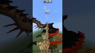 Dragon Statue in Minecraft #minecraft #viral #shorts
