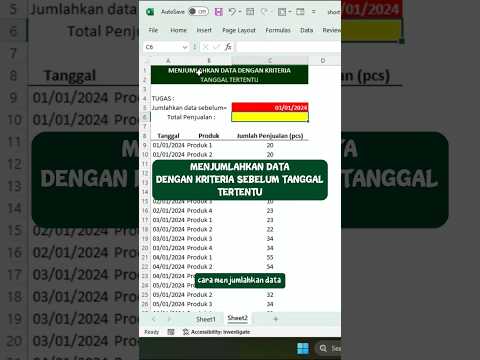 Menjumlahkan data dengan