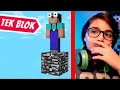 MINECRAFT ama TEK BİR BLOK #1