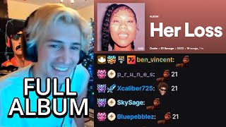 xQc and Chat react to Her Loss Album for the first time (FULL VOD)