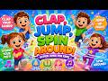 👏 Clap, Jump & Spin Around! 🎵 | Action Song for Kids | Dance Along