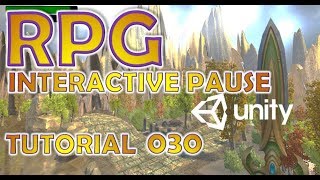 How To Make An RPG For FREE - Unity Tutorial #030 - INTERACTIVE PAUSE MENU