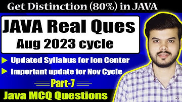Java Elevate wings1 august 2023 question |Java wings1 real exam question| part-7