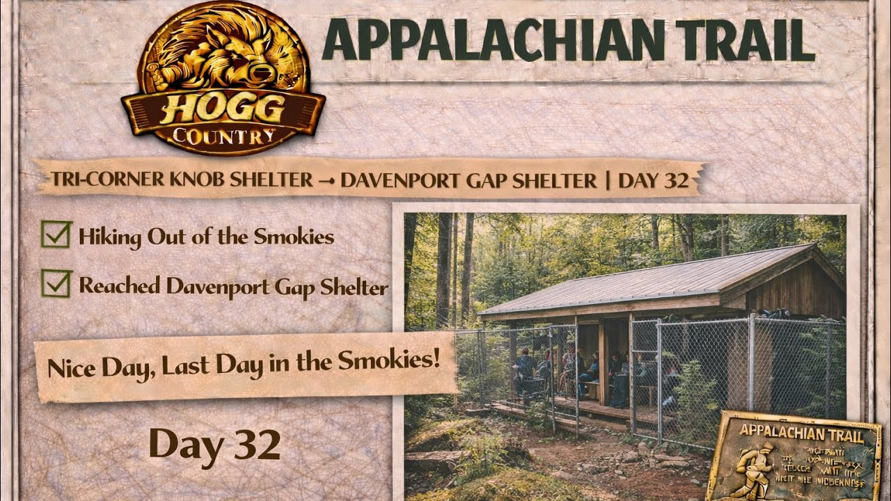 A.T. Day 32 Thru-Hike: Reflecting on the Smokies & Steep Drop-Offs | Tricorner Knob to Davenport Gap