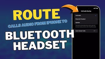 How to Route Calls Audio from iPhone to Bluetooth Headset (iOS 18)