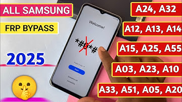 All Samsung a12/a13/a03s/a23/a32/a33/a51 FRP BYPASS || Google Account Unlock || Not TalkBack 2025