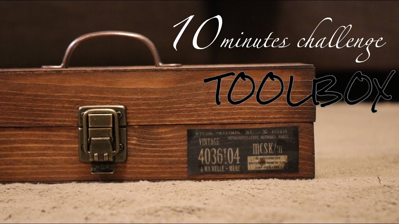 100均diy 10分でツールボックスを作る Toolbox 10minutes Challenge Youtube