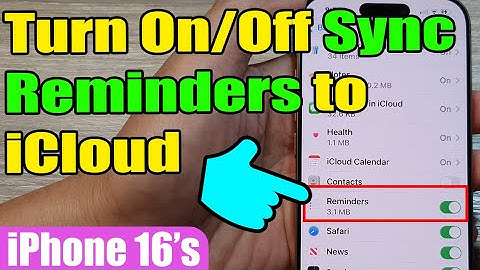 📝How to Turn On/Off Sync Reminders to iCloud on iPhone 16/16 Pro Max 📲 | iOS 18 Guide