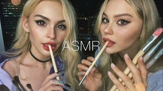 АСМР Рисуем картину 👩🏼‍🎨🎨/ Кисточки / Звук ХОЛСТА/ ASMR Artists 🤫🖼