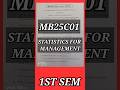 Statistics for Management(MB25C01)#annauniversity #mb25c01 #statistics #statisticsformanagement #mba