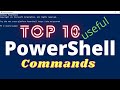 Top 10 useful PowerShell commands