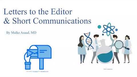 Letters to the Editor and Short Communications