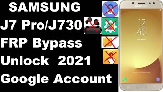 Samsung J7 Pro FRP Bypass 2021 Android 9 | Samsung J730 Google Account Unlock