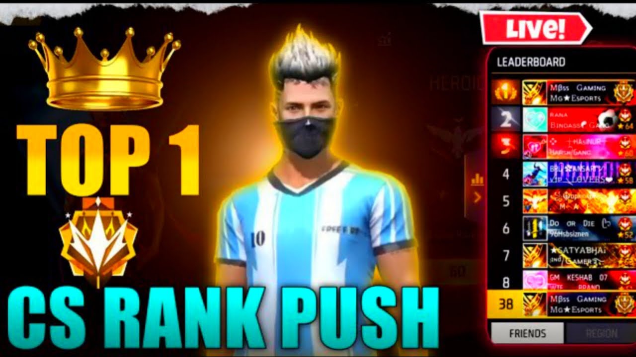 NEW RANK SEASON | CS RANKED PUSH TOP 1 GRANDMASTER #FREEFIRELIVE - YouTube